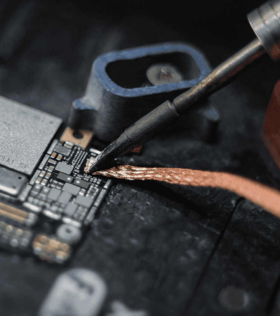 Person typing on a mechanical keyboard